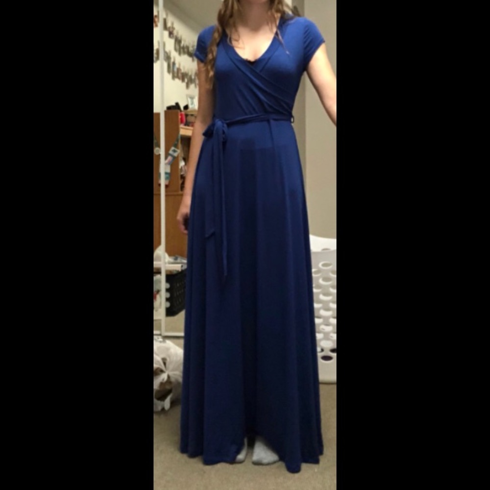 SOLD Royal Blue Maxi Dress from The Mint Julep
